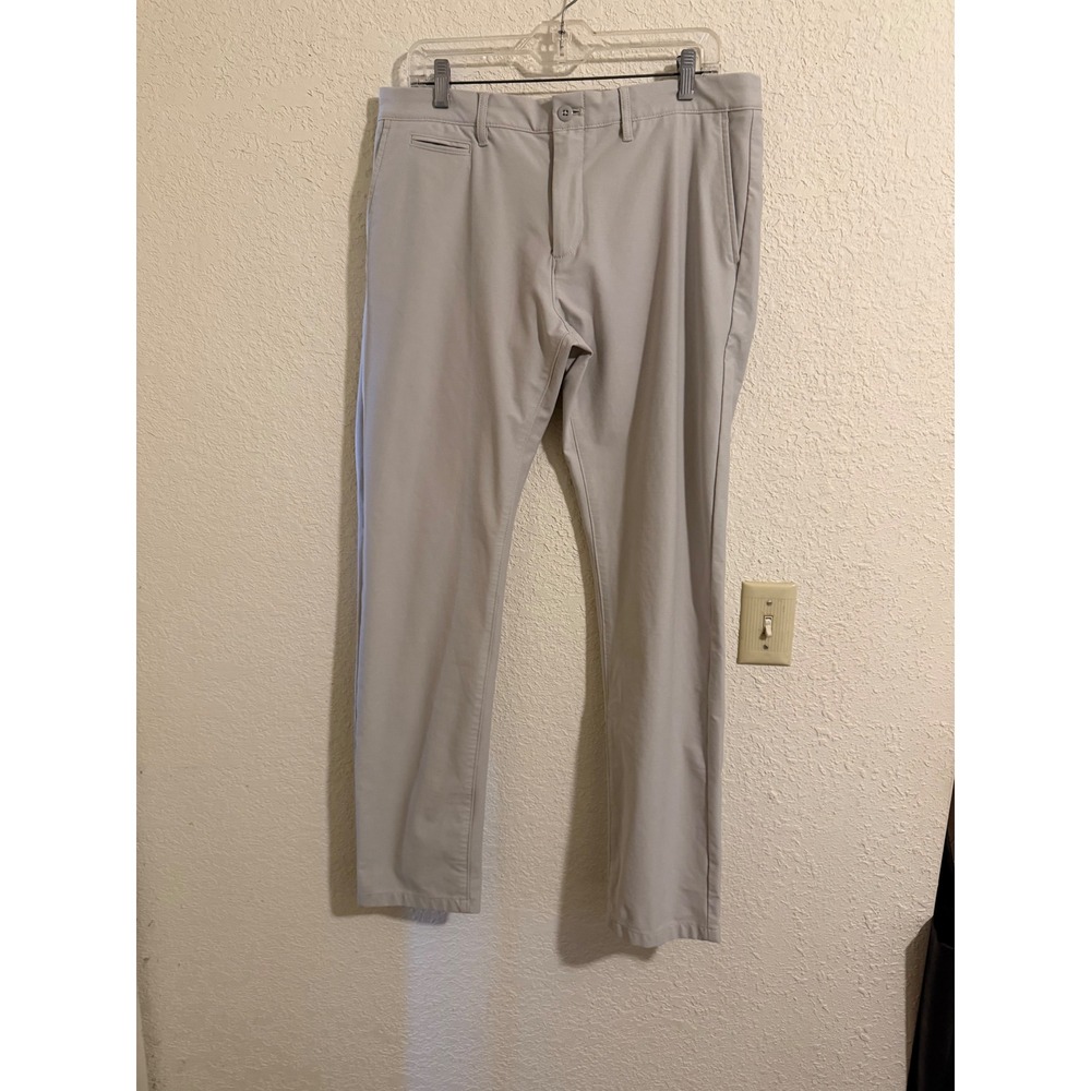 J.Crew‎ 484 Slim Performance Pant Mens 34x32 Gray 4-Way Stretch Chino Trouser
